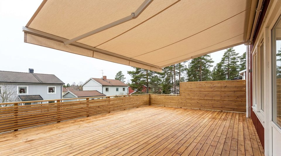 Byte av markisväv